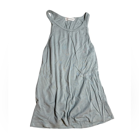 👚 LACAUSA Revolve Racerback Tank Top Gray Small NWOT 👚 - Picture 1 of 2